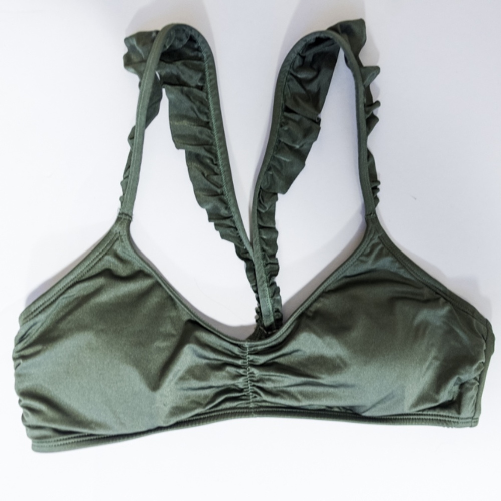 Green American Eagle Aerie Bikini Top Size M